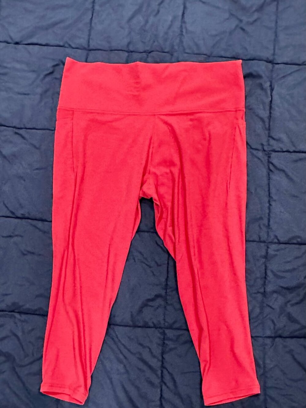 Athleta Hot Pink Salutation Leggings 2X